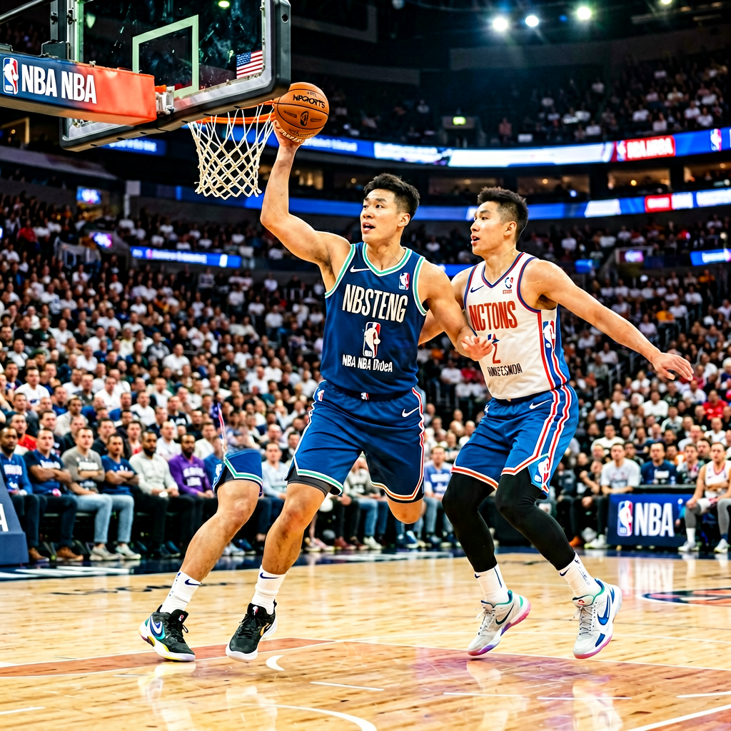 NBA篮球职业联赛比赛现场